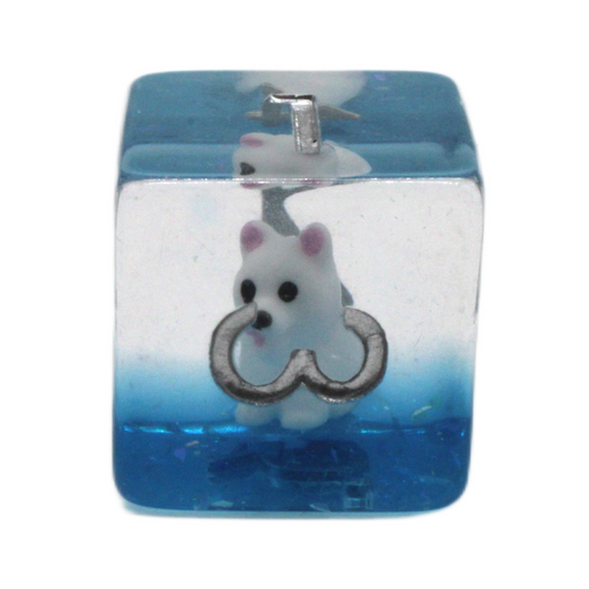 Old School 7 Piece DnD RPG Dice Set: Animal Kingdom - Dog Samoan