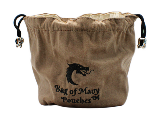 Old School Dice: Bag of Many Pouches Dice Bag - Tan