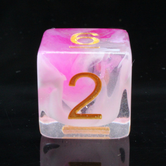 Old School 7 Piece DnD RPG Dice Set: Luminous - Love Letter
