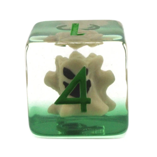Old School 7 Piece DnD RPG Dice Set: Infused - Tree Monster - Brown w/ Green