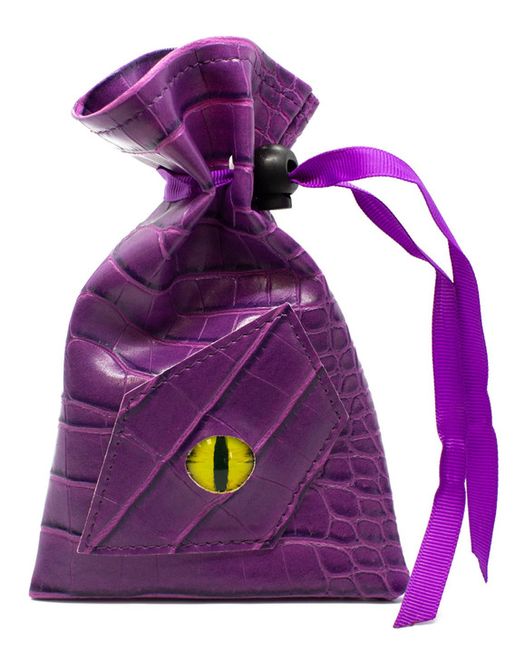 Dragon Eye RPG DnD Dice Bag: Purple Dragon