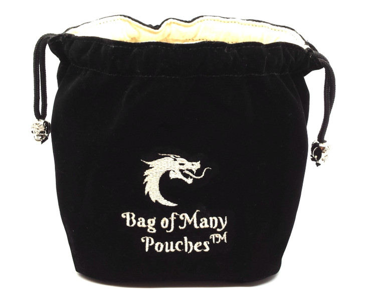 Bag of Many Pouches RPG DnD Dice Bag: Black