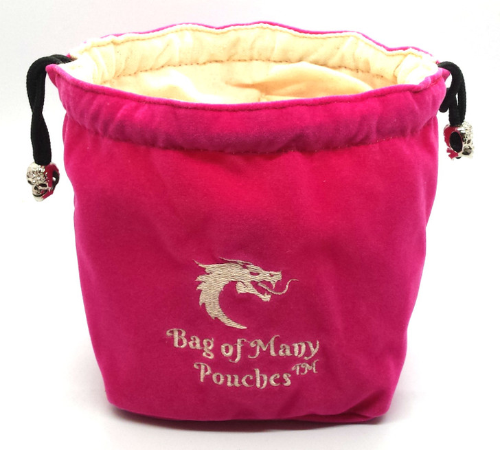 Bag of Many Pouches RPG DnD Dice Bag: Pink