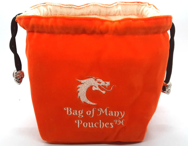 Bag of Many Pouches RPG DnD Dice Bag: Orange