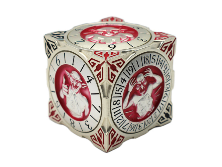 特撮 D.I.C.E. Dice: 7 in 1 Dice Spinner: Dice Goblin - Silver with Red Metal