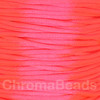 Nylon Cord (Rattail) - Luminous Pink, 20 metres