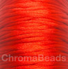 2x Reels of Nylon Cord (Rattail) - Scarlet (Red), approx 45m each