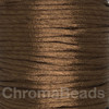 2x Reels of Nylon Cord (Rattail) - Chocolate Brown, approx 45m each