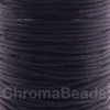 Reel of Nylon Cord (Rattail) - Black, approx 72m