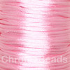 2x Reels of Nylon Cord (Rattail) - Pastel Pink, approx 45m each