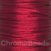 Reel of Nylon Cord (Rattail) - Burgundy, approx 90m