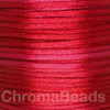 2 Reels of Nylon Cord (Rattail) - Dark Red, approx 45m each