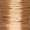 Reel of Nylon Cord (Rattail) - Light Rose Gold, approx 45m