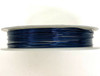 Roll of Copper Wire, 0.5mm thickness, DEEP BLUE colour, approx 9m length