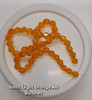 Strand of glass bicone beads - approx 6mm, Light Orange AB, approx 50 beads