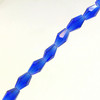 4x6mm Glass Crystal Elongated Bicone beads - DEEP BLUE - approx 16-18" strand (70 beads)