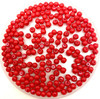 Red Opaque 3mm Glass Pearls