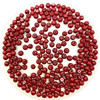 Dark Red Opaque 3mm Glass Pearls