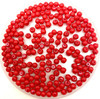 Red Opaque 4mm Glass Pearls