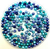 Marine Tones Mix 4mm Glass Pearls