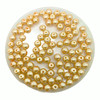 Pale Gold 6mm Glass Pearls