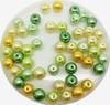 Spring Tones Mix 6mm Glass Pearls