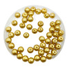 Old Gold 6mm Glass Pearls