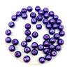 Deep Violet 6mm Glass Pearls