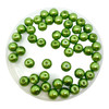 Dark Olive 6mm Glass Pearls