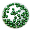 Bottle Green 8mm Glass Pearls