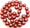 Rust 10mm Glass Pearls