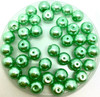 Mint Green 10mm Glass Pearls