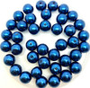 Ocean Blue 10mm Glass Pearls