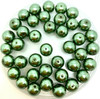 Fern Green 10mm Glass Pearls
