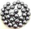 Grey 12mm Glass Pearls