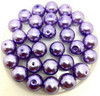 Lavender 12mm Glass Pearls