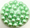 Pale Green 12mm Glass Pearls