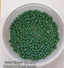 Green Opaque Rainbow 6/0 seed beads