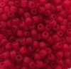 Red Frosted 6/0 seed beads