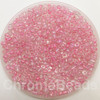 Pale Pink Colour-Lined Rainbow 6/0 seed beads