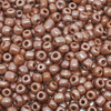 Brown Opaque Lustered 6/0 seed beads