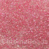 Pale Pink Colour-Lined Rainbow 8/0 seed beads