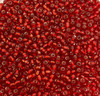 Crimson Silver-Lined 8/0 seed beads