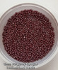 Burgundy Opaque Lustered 8/0 seed beads
