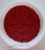 Red Matte Opaque 8/0 seed beads