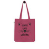 Coffee Cats & Crafting - Organic cotton tote bag