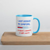 I Googled my symptons - Mug with Colour Inside