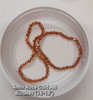 4mm Glass Bicone beads - ROSE GOLD AB - approx 16" strand (115-120 beads)