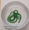 4mm Glass Bicone beads - DARK GREEN AB - approx 16" strand (115-120 beads)