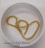 4mm Glass Bicone beads - LIGHT GOLD - approx 12" strand (75-80 beads)